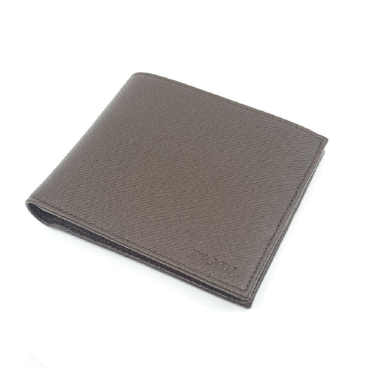 Prada Mens Saffiano Leather Caffe Brown Bifold Wallet 2MO513