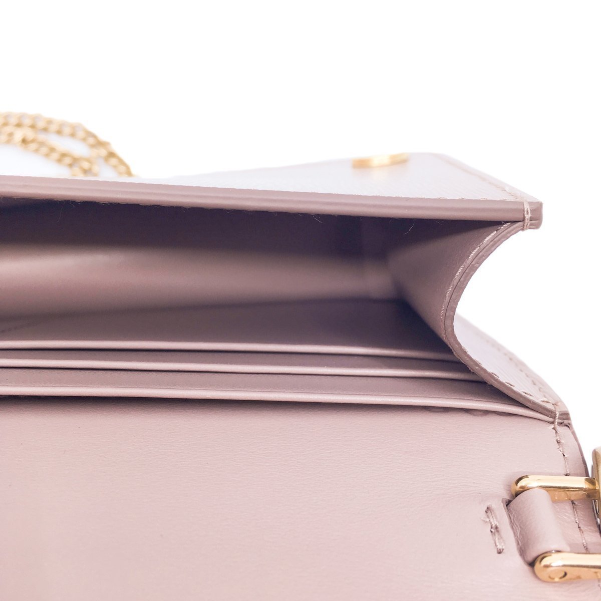 Prada Mini Bandoliera Beige Leather Triangle Logo Crossbody Bag 1DH044
