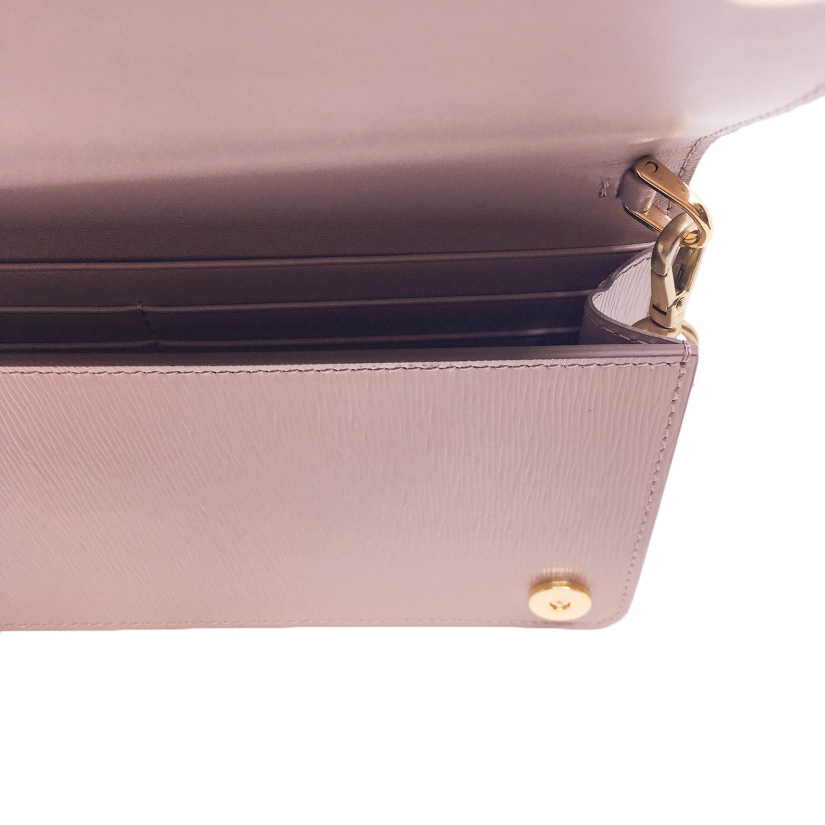 Prada Mini Bandoliera Beige Leather Triangle Logo Crossbody Bag 1DH044
