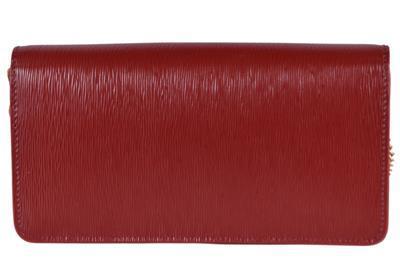Prada  Mini Bandoliera Red Burgundy Leather Triangle Logo Crossbody Handbag