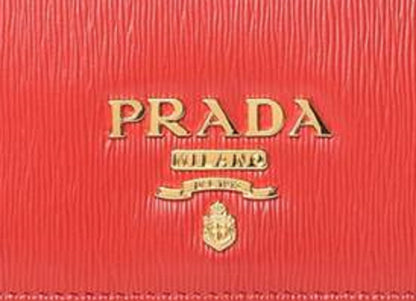 Prada Miniborse Lacca Red Vitello Move Leather Crossbody Chain