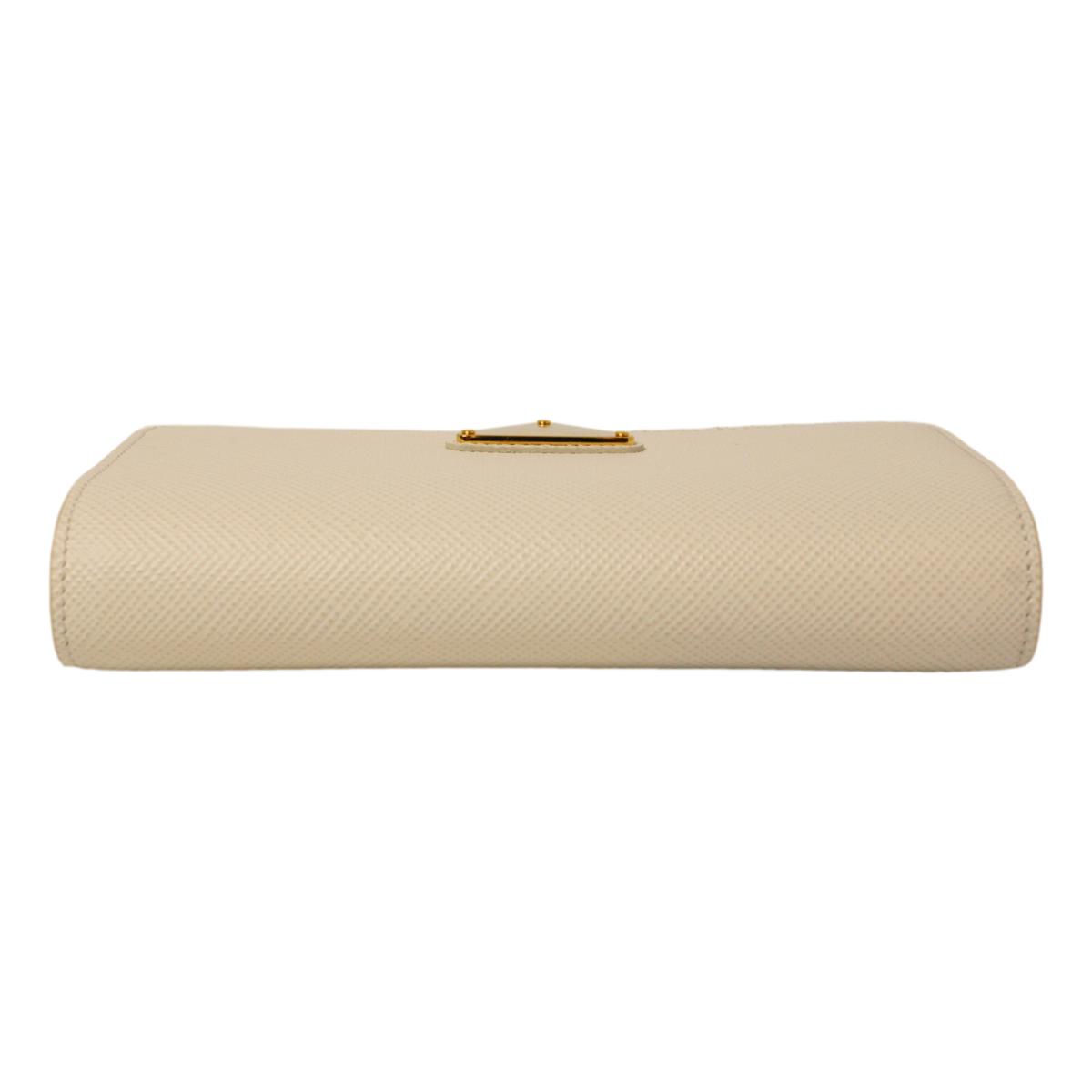 Prada Miniborse White Saffiano Leather Crossbody