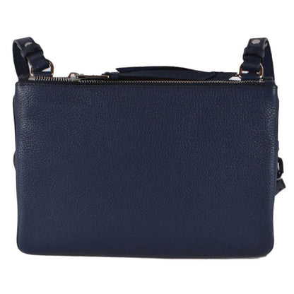Prada Navy Blue Vitello Phenix Bandoliera Leather Crossbody Bag