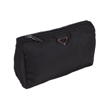 Prada Necessaire Black Tessuto Nylon Large Toiletry Case