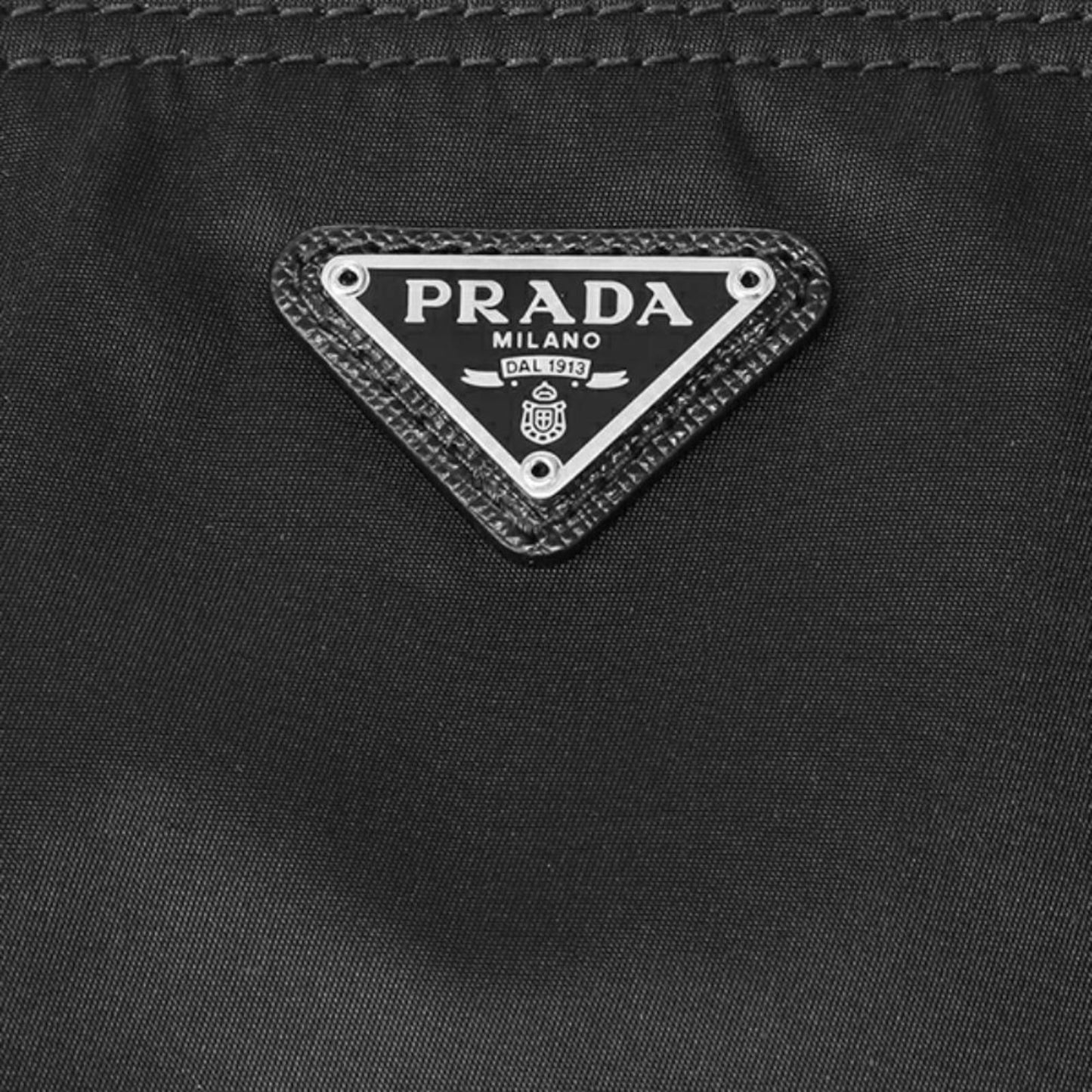Prada Necessaire Black Tessuto Nylon Large Toiletry Case