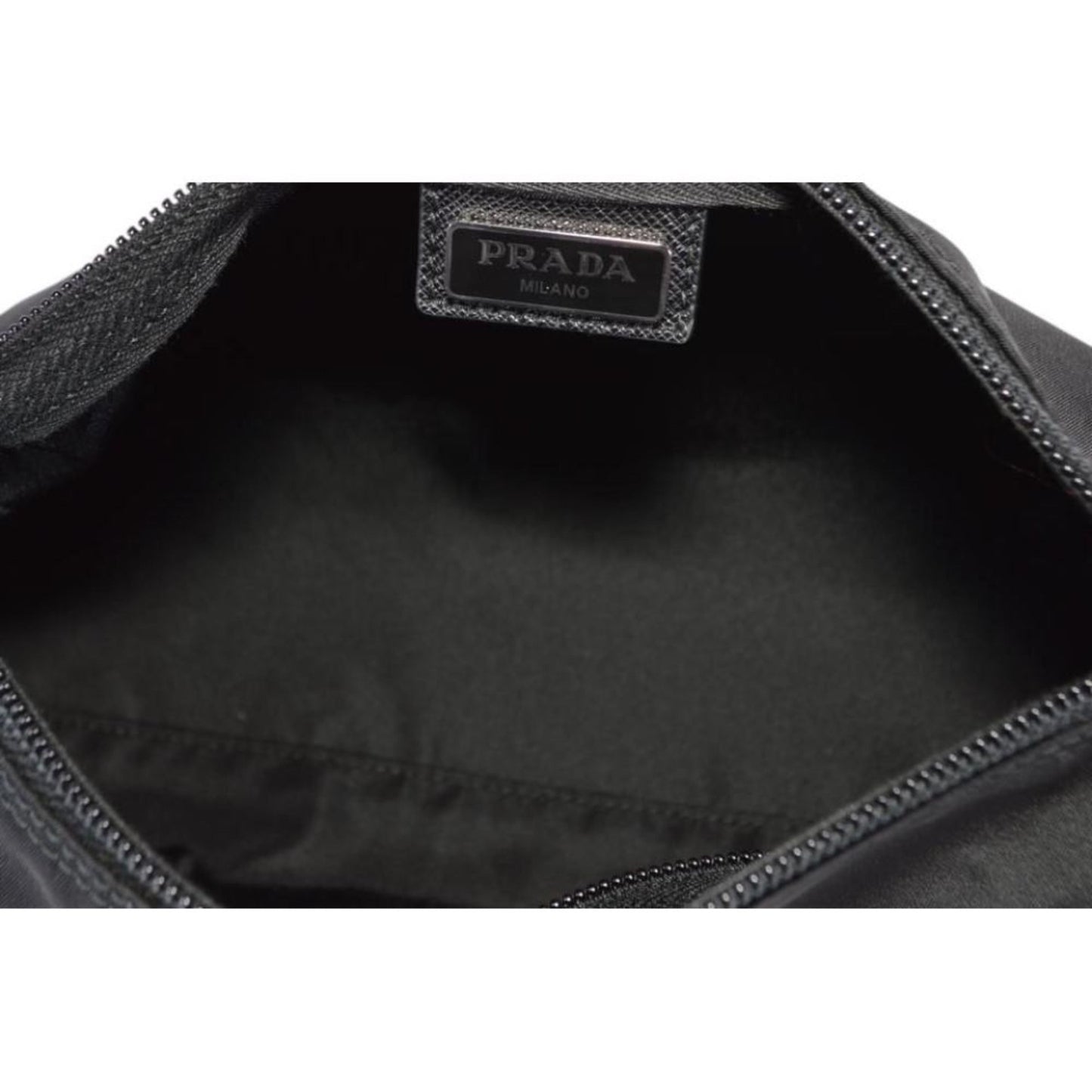 Prada Necessaire Black Tessuto Nylon Large Toiletry Case