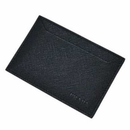 Prada Nero Black Saffiano Men's Leather Wallet Credit Card Holder
