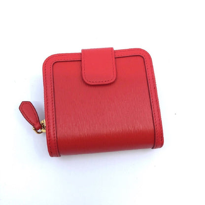 Prada Portafoglio Lampo Fuxia Light Red Vitello Move Zip Flap Bow Wallet 1ML522