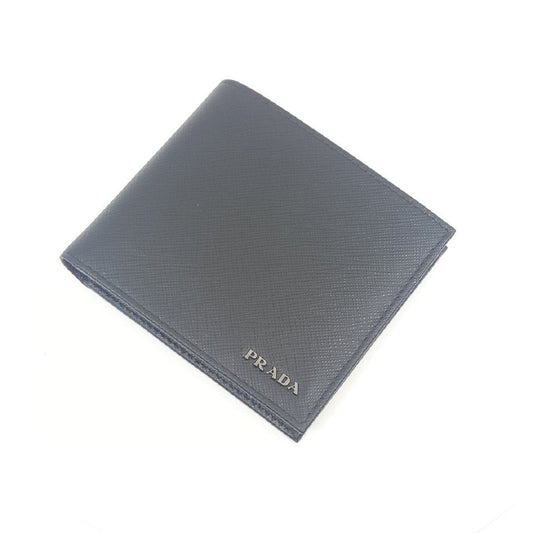 Prada Mens Saffiano Leather Black Bifold Wallet 2MO513