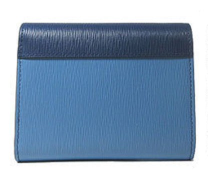 Prada Portafoglio Pattina Bluette Mare Vitello Move CO Leather Wallet
