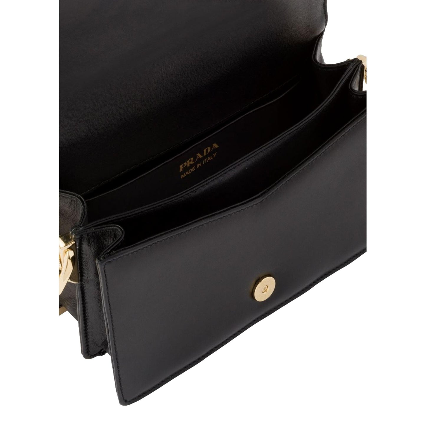 Prada Quilted Nappa Black Leather Shoulder Bag