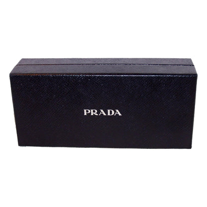 Prada Saffiano Active Coblato Blue Leather Baltico Zip Around Wallet