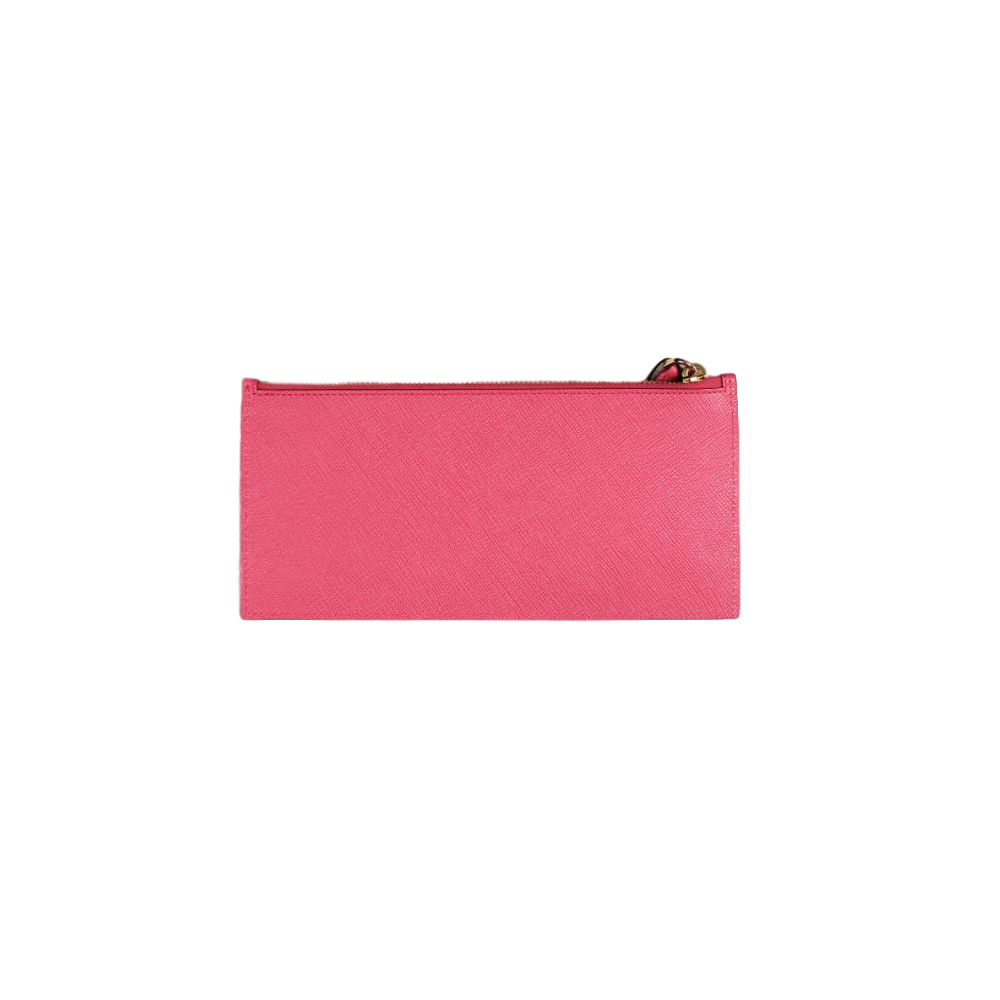 Prada Saffiano Leather Envelope Document Holder Pink Pouch 1MF006