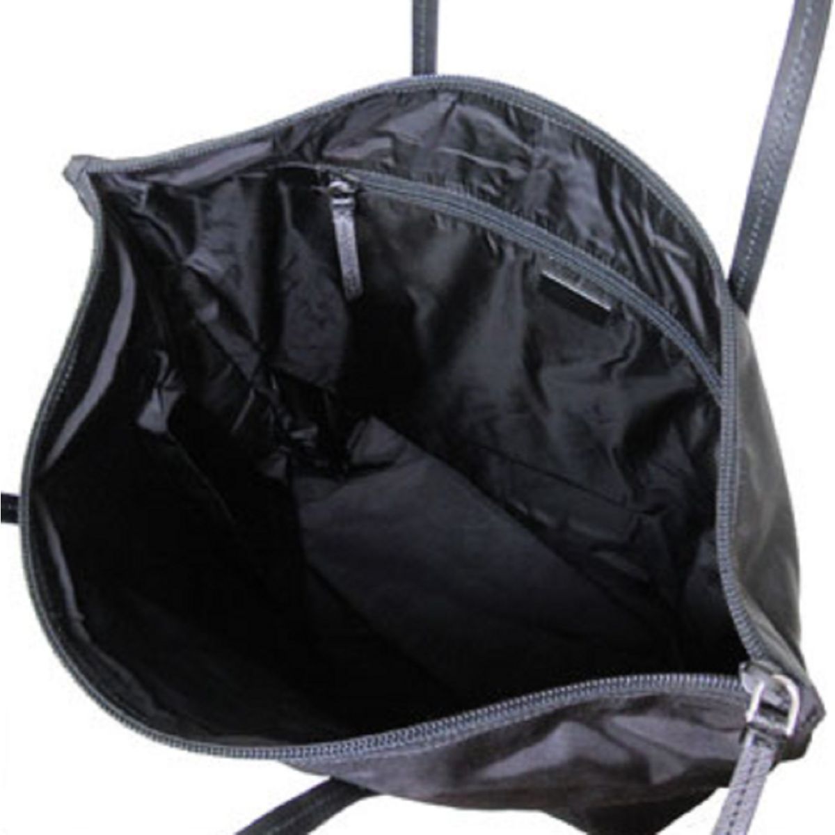 Prada Tessuto Nylon Black Shopping Tote 1BY300