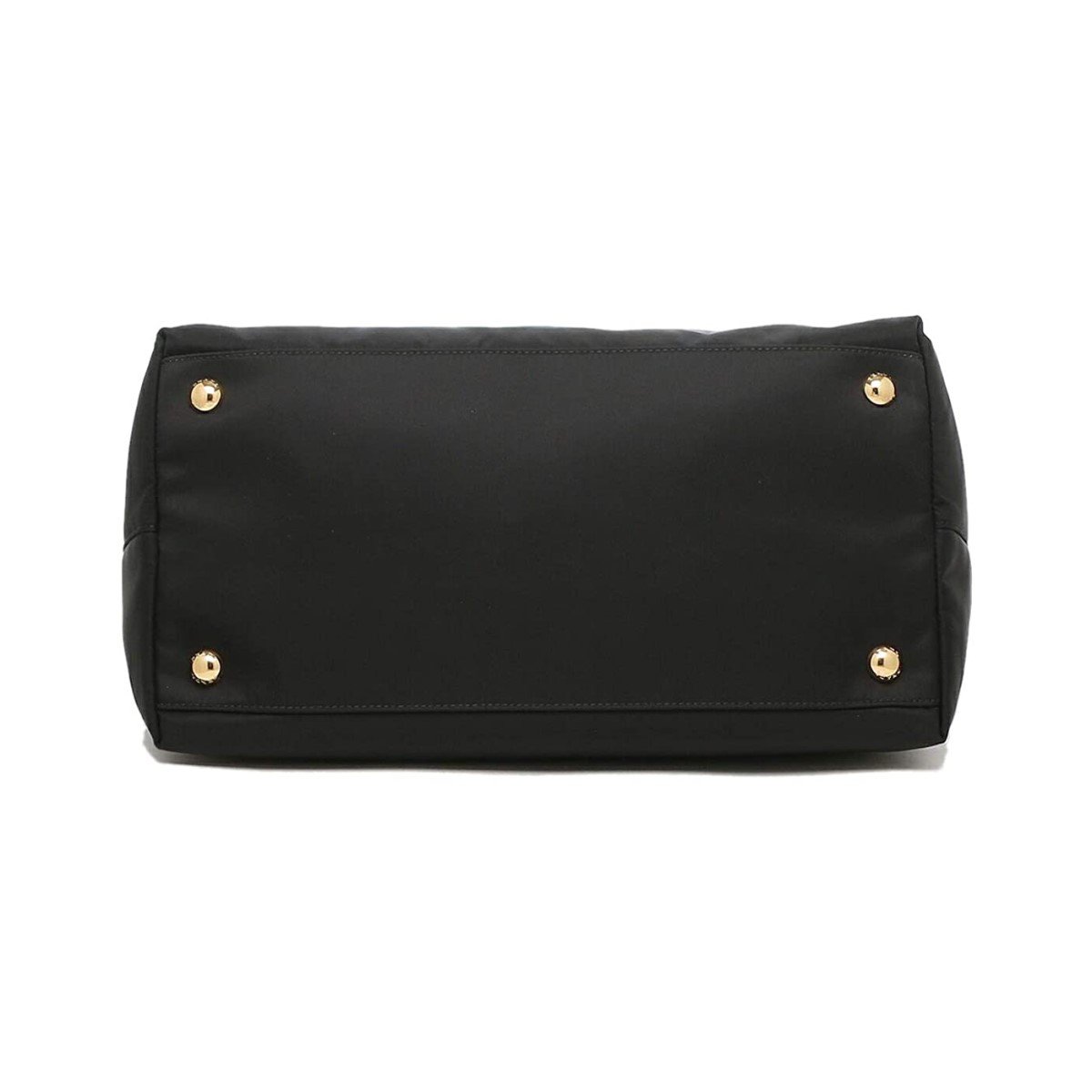 Prada Tessuto Nylon Saffiano Leather Trim Black Medium Satchel 1BA