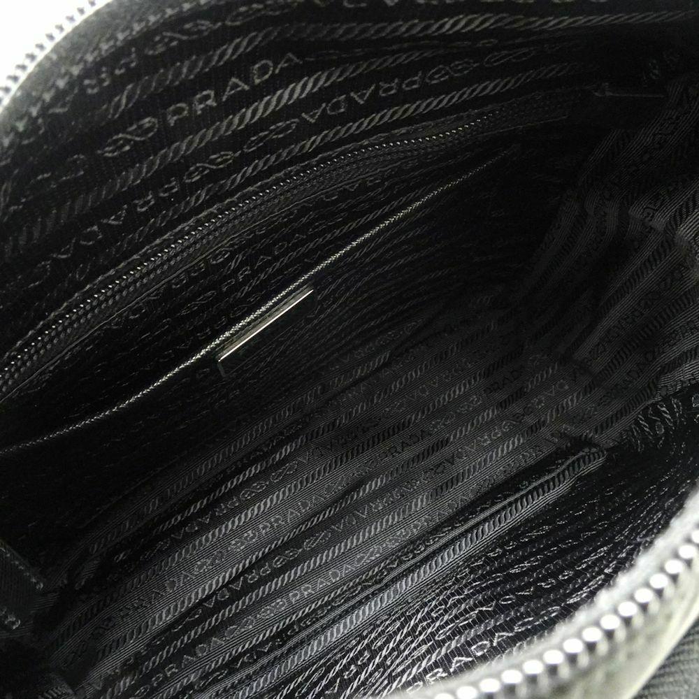 Prada Re Edition Nylon Tessuto Saffiano Leather Black Messenger Bag