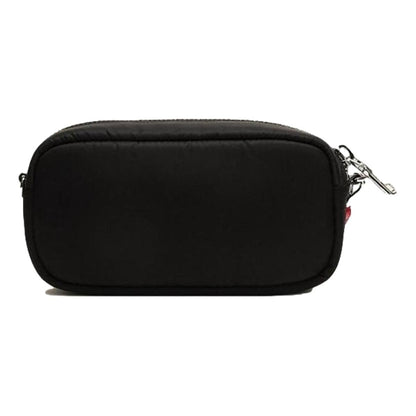 Prada Tessuto Black Red Nylon Mini Convertible Wristlet Crossbody Bag 1DH046
