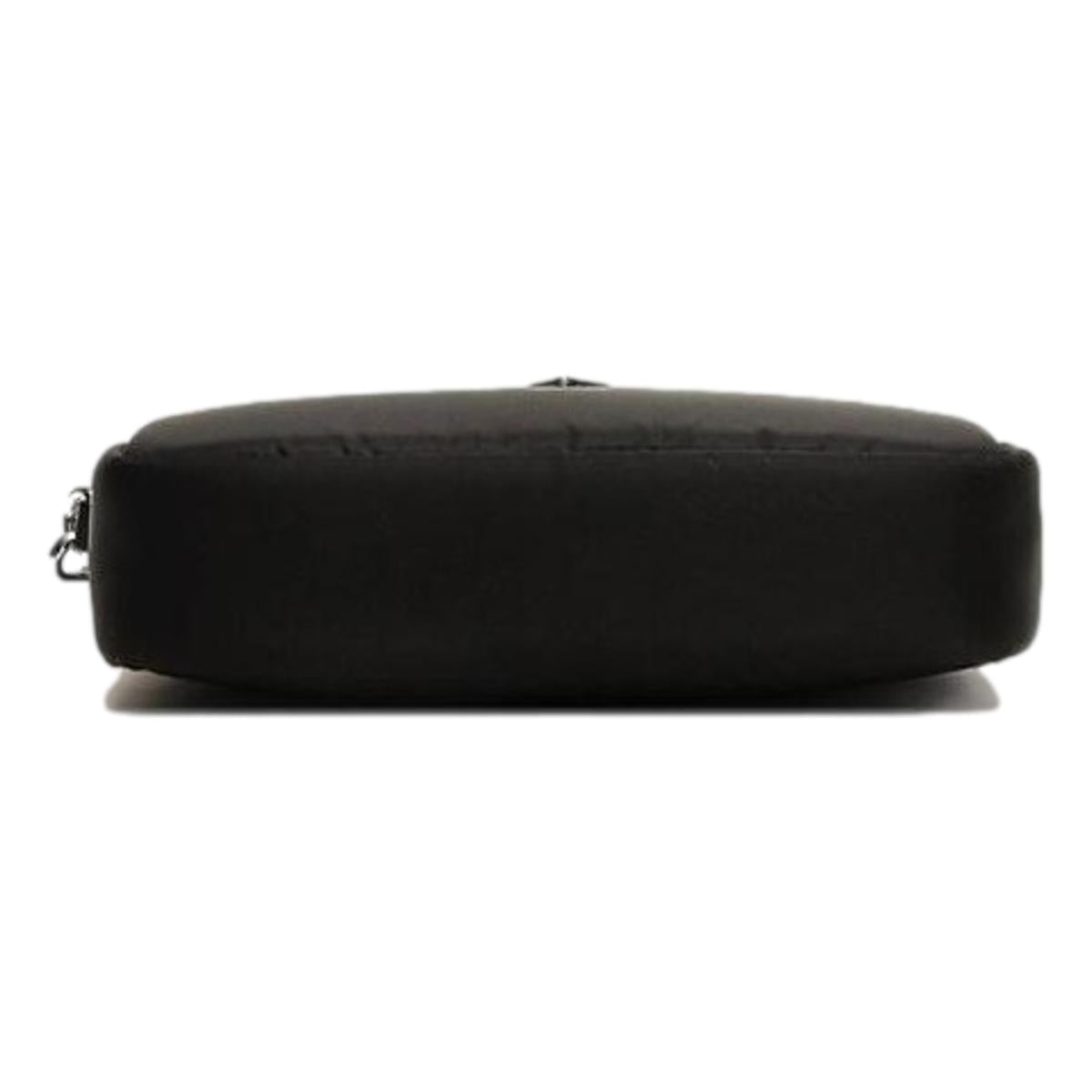 Prada Tessuto Black Red Nylon Mini Convertible Wristlet Crossbody Bag 1DH046