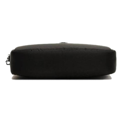 Prada Tessuto Black Red Nylon Mini Convertible Wristlet Crossbody Bag 1DH046