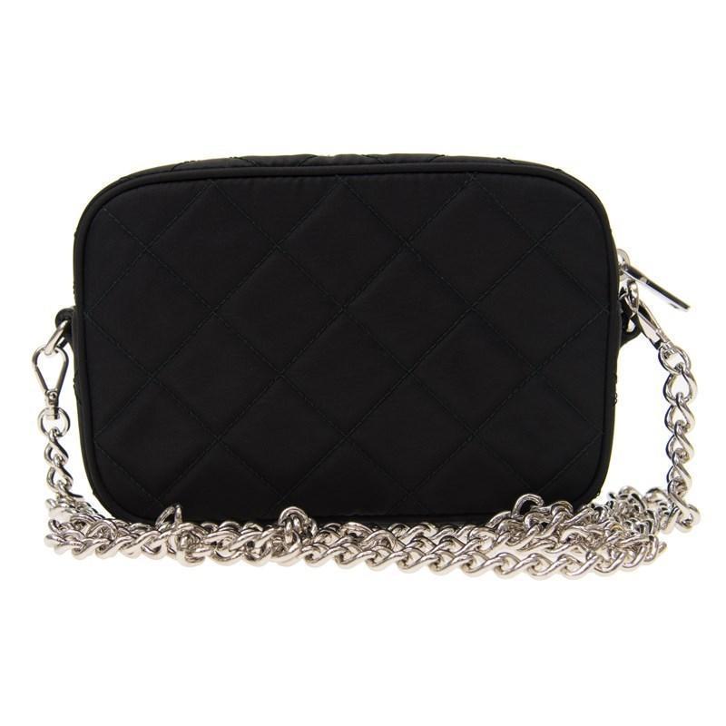 Prada Tessuto Small Nero Black Quilted Nylon Crossbody  Shoulder Bag 1BH028