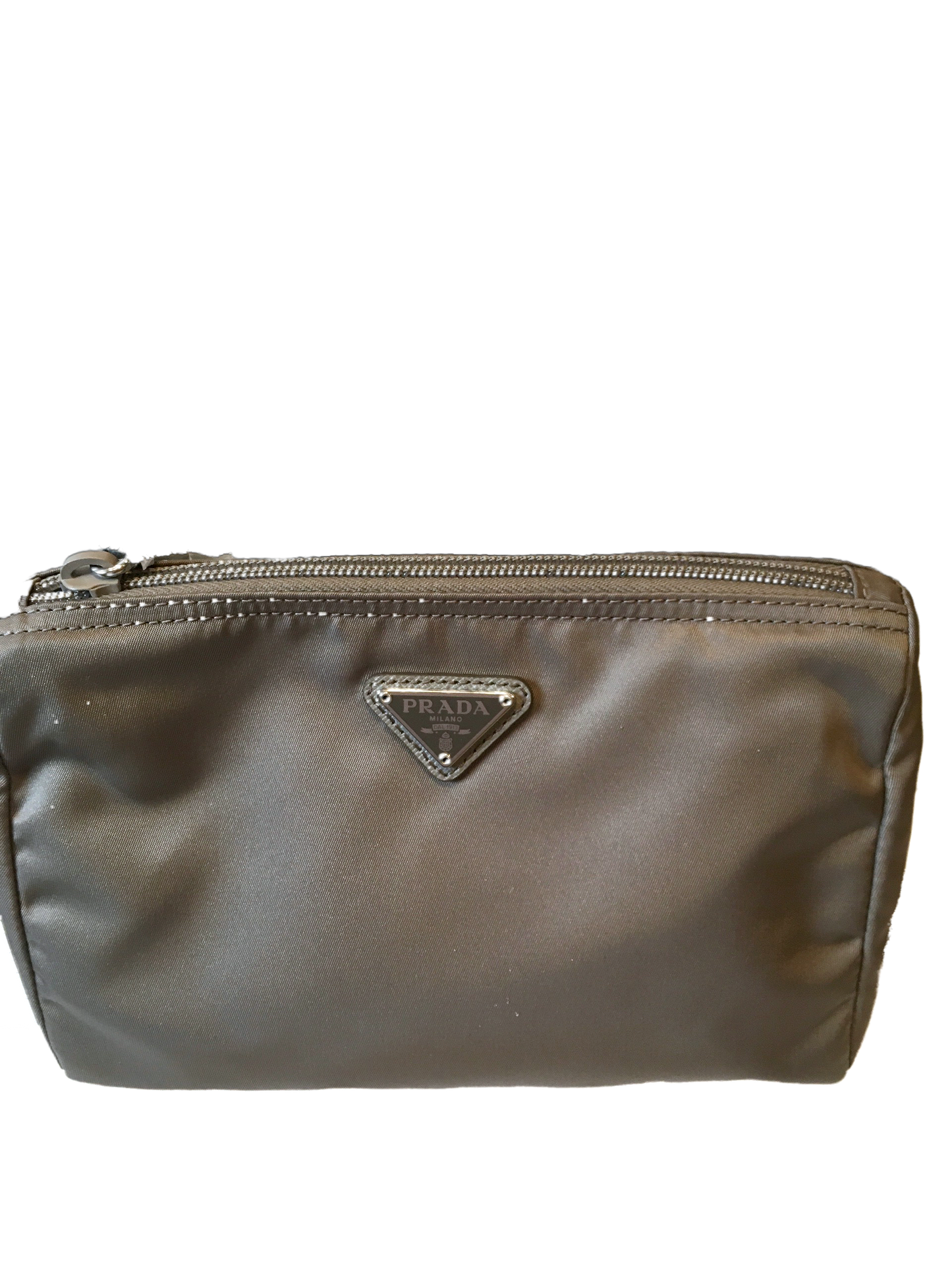 Prada Travel Cosmetic Case Argilla Gray 1NA011