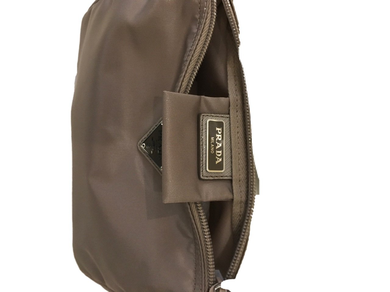 Prada Travel Cosmetic Case Argilla Gray 1NA011