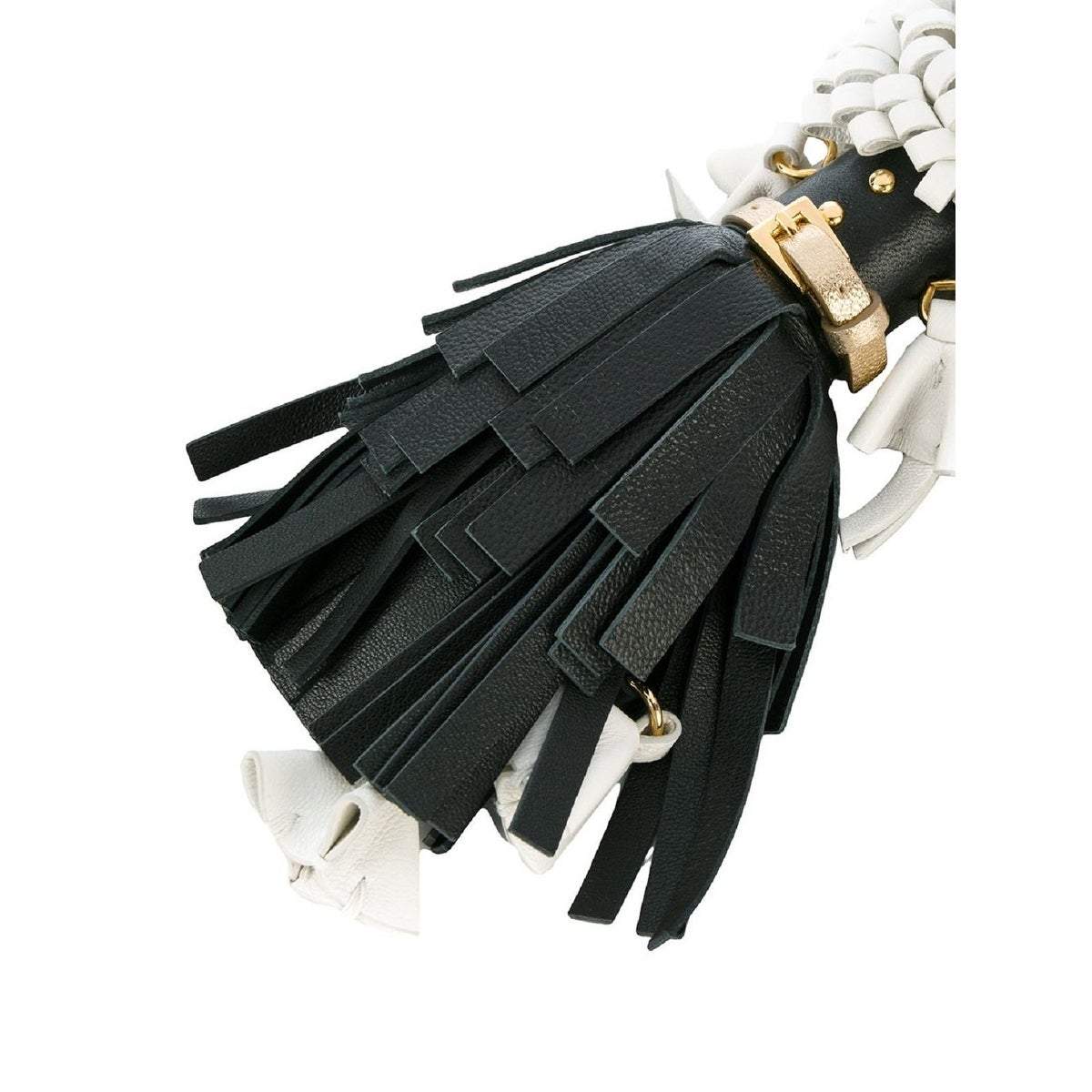 Prada Trick in Pelle Nero Black Dress Wendy Doll Leather Keychain