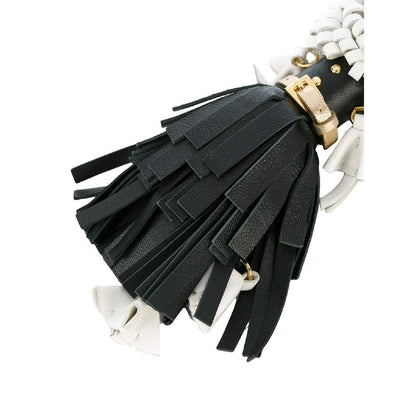 Prada Trick in Pelle Nero Black Dress Wendy Doll Leather Keychain