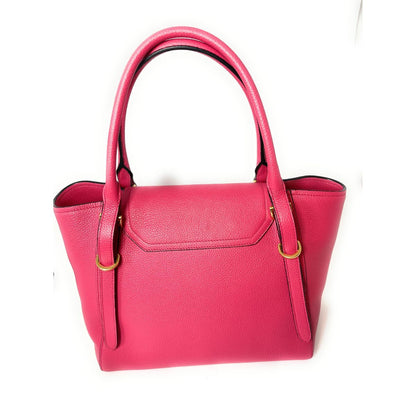 Prada Vitello Grain Magenta Pink Top Handle Crossbody Handbag 1BA270