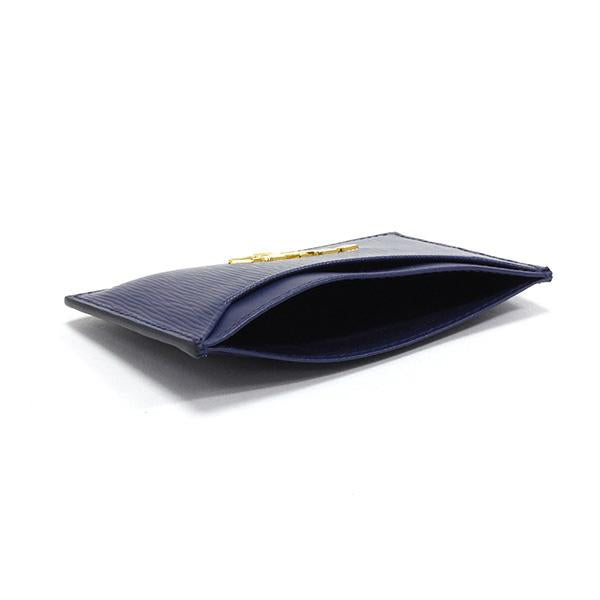 Prada Vitello Move Leather Bluette Blue Card Holder 1MC208