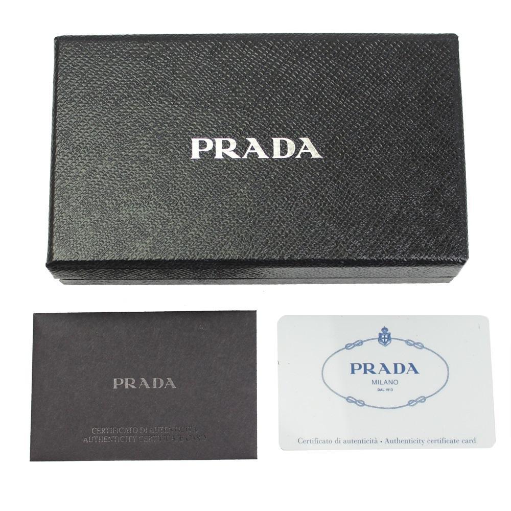 Prada Vitello Move Love Continental Wallet Leather Gold Hardware 1ML506