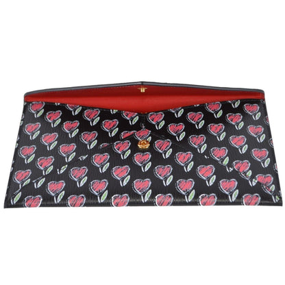 Prada Vitello Move Love Long Envelope Wallet Leather Gold Hardware 1MF175