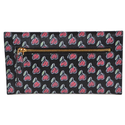 Prada Vitello Move Love Long Envelope Wallet Leather Gold Hardware 1MF175