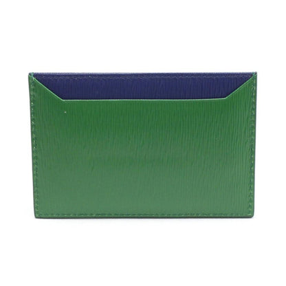 Prada Vitello Move Verde Bluette Green/Blue Credit Card Wallet 1MC208