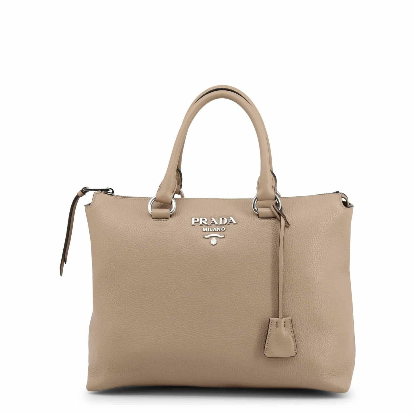 Prada Vitello Phenix Beige Cammeo Leather Handbag 1BA063