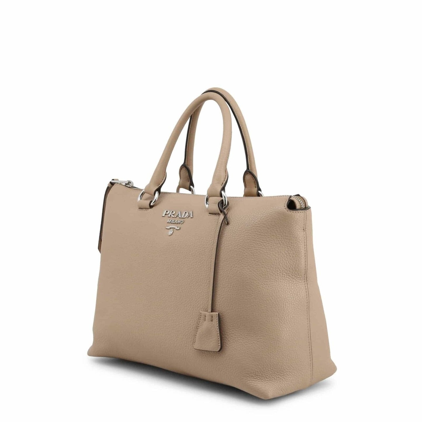 Prada Vitello Phenix Beige Cammeo Leather Handbag 1BA063