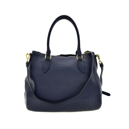 Prada Vitello Phenix Leather Convertible Zip Bag Baltico Blue 1BC032