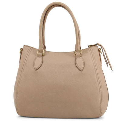 Prada Vitello Phenix Leather Convertible Zip Bag Cammeo Beige 1BC032