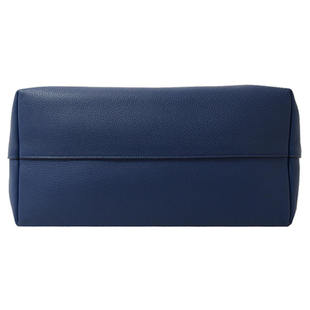 Prada Vitello Phenix Leather Shopping Tote Bag Bluette 1BG203