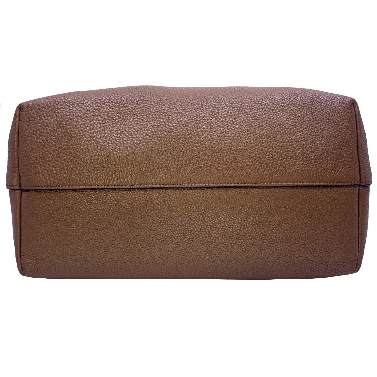 Prada Vitello Phenix Leather Shopping Tote Bag Cannella Brown 1BG203