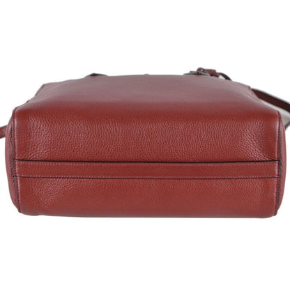 Prada Vitello Phenix Rubino Burgundy Small Crossbody Satchel Handbag 1BA205