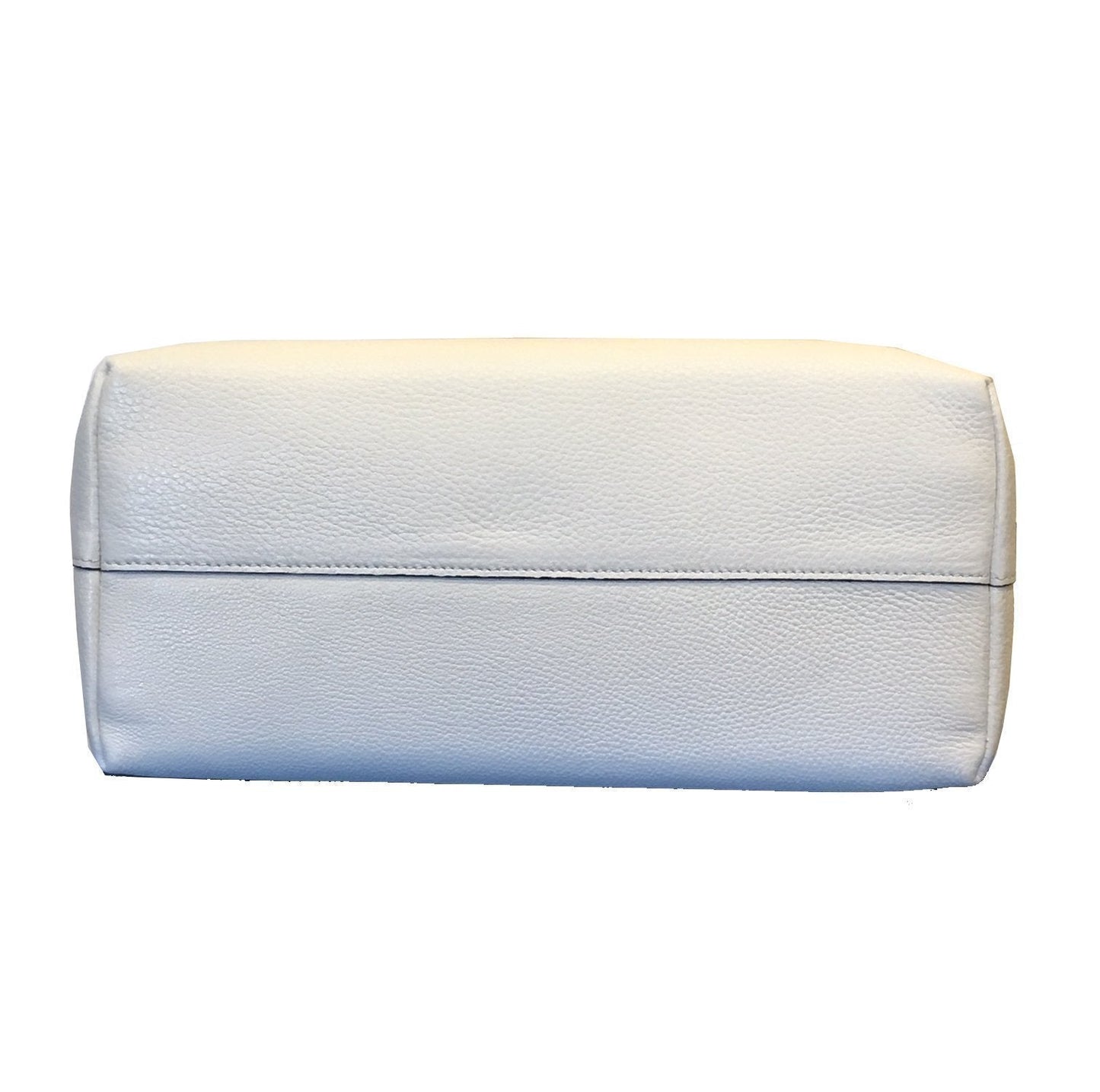 Prada Vitello Phenix Talco White Leather Tote Bag 1BA063