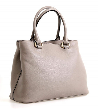 Prada Argilla Gray Vitello Phenix Leather Adjustable Tote Bag 1BA058