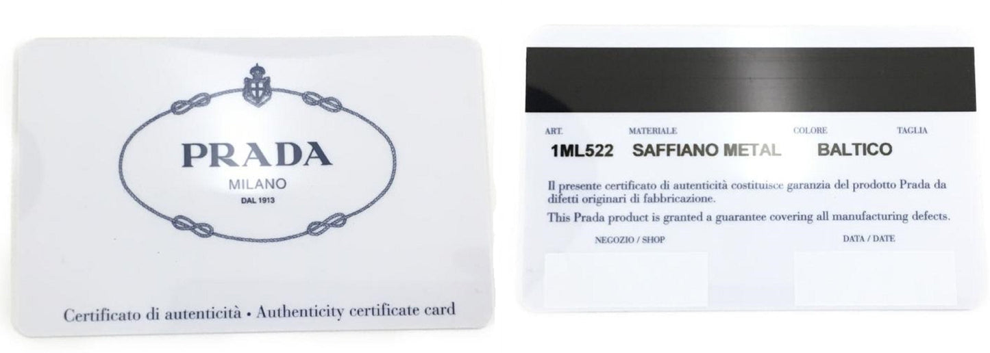 Prada Women's Black Nero Vitello Move Zip Flap Bow Wallet 1ML522