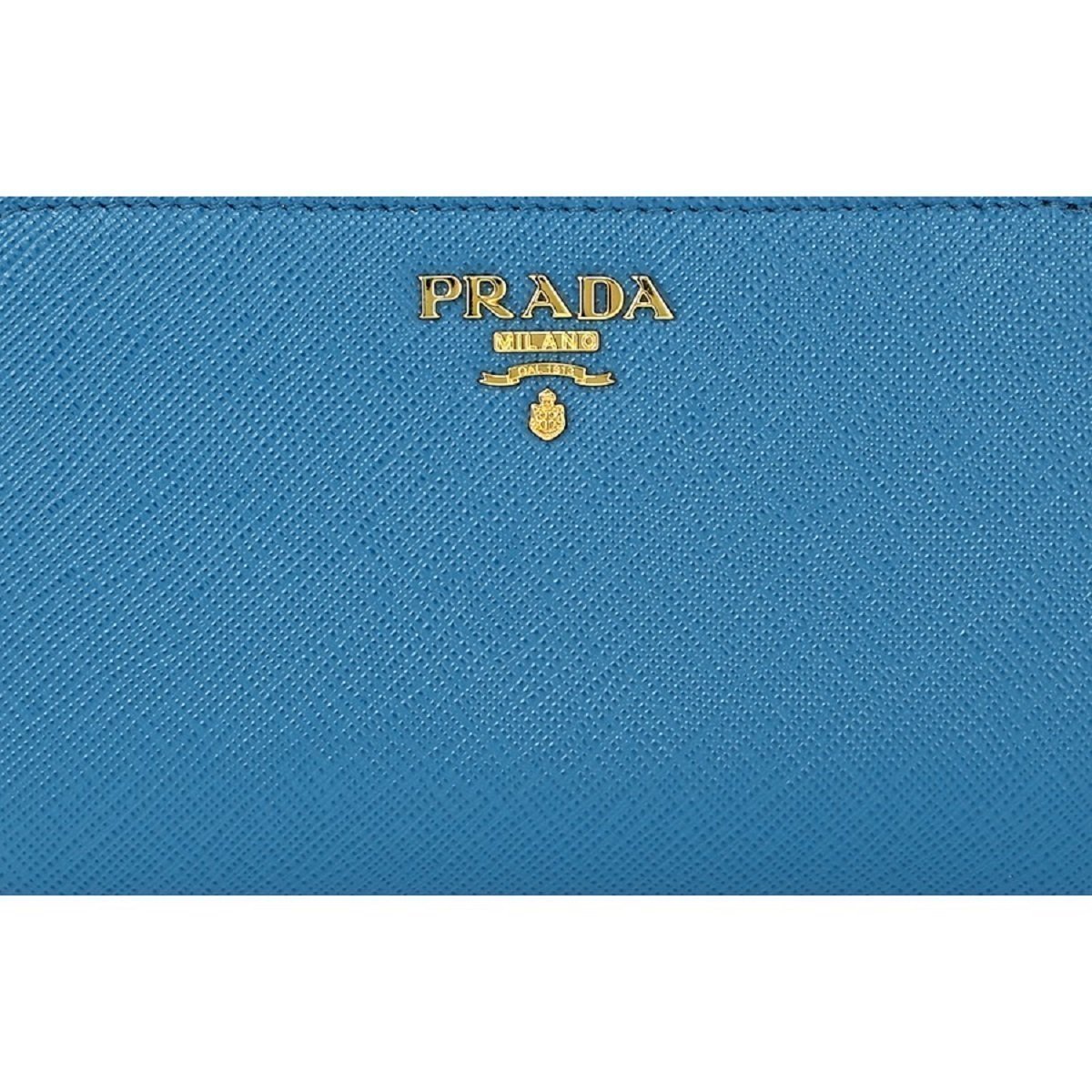 Prada Women's Cobalt Blue Vitello Move Wallet 1ML225