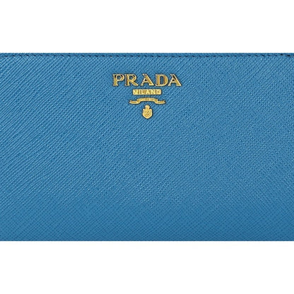 Prada Women's Cobalt Blue Vitello Move Wallet 1ML225