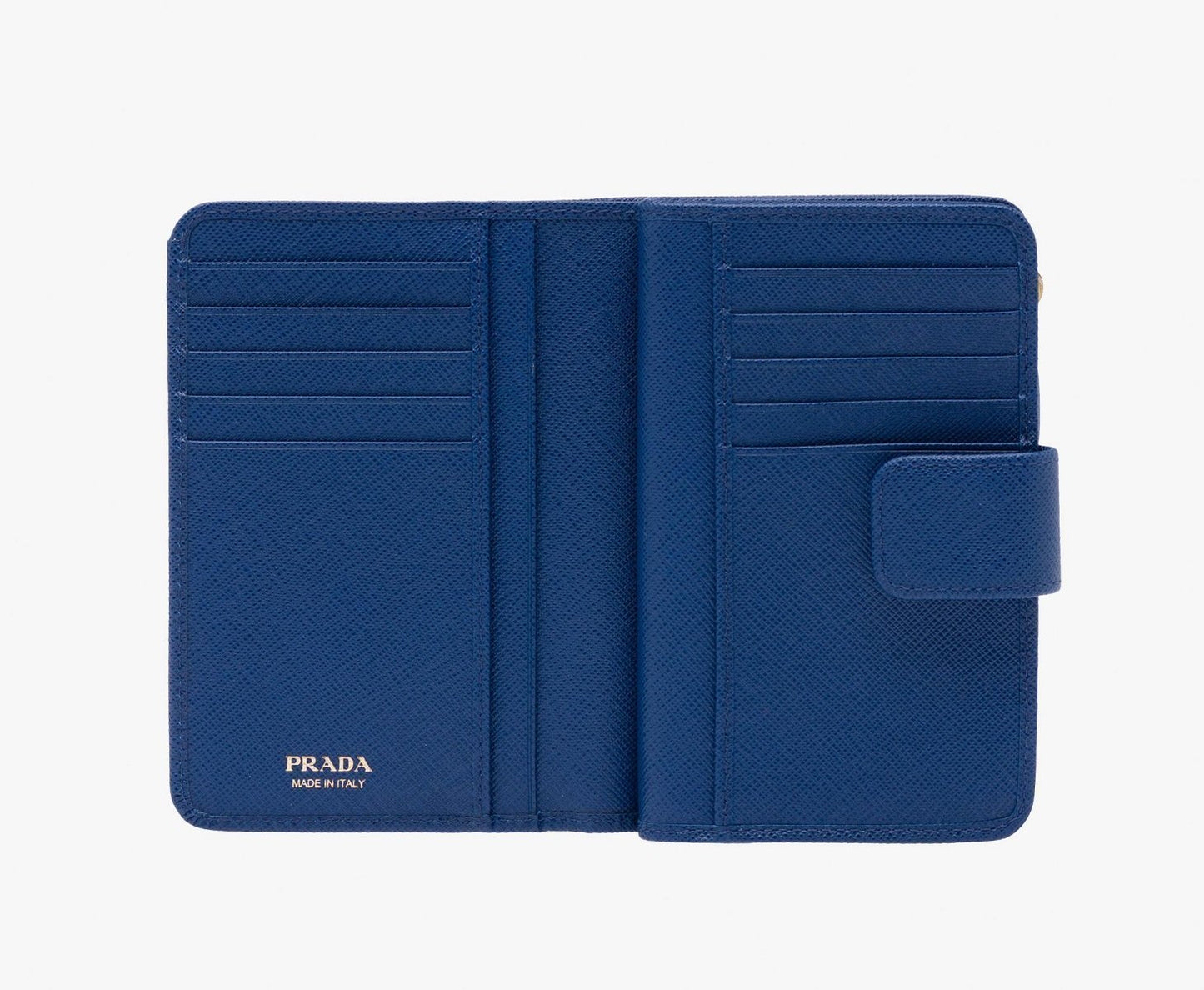 Prada Women's Cobalt Blue Vitello Move Wallet 1ML225