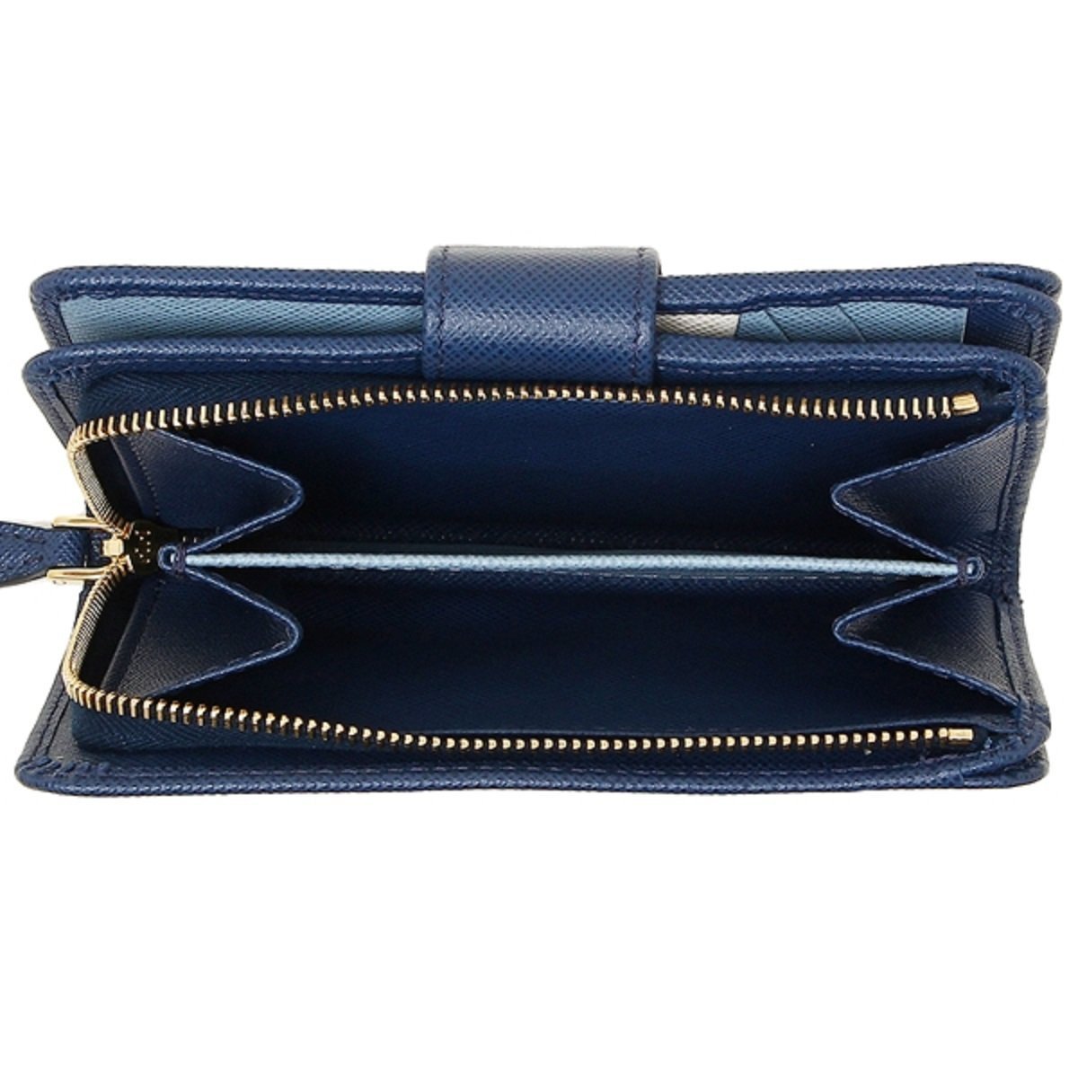 Prada Women's Cobalt Blue Vitello Move Wallet 1ML225