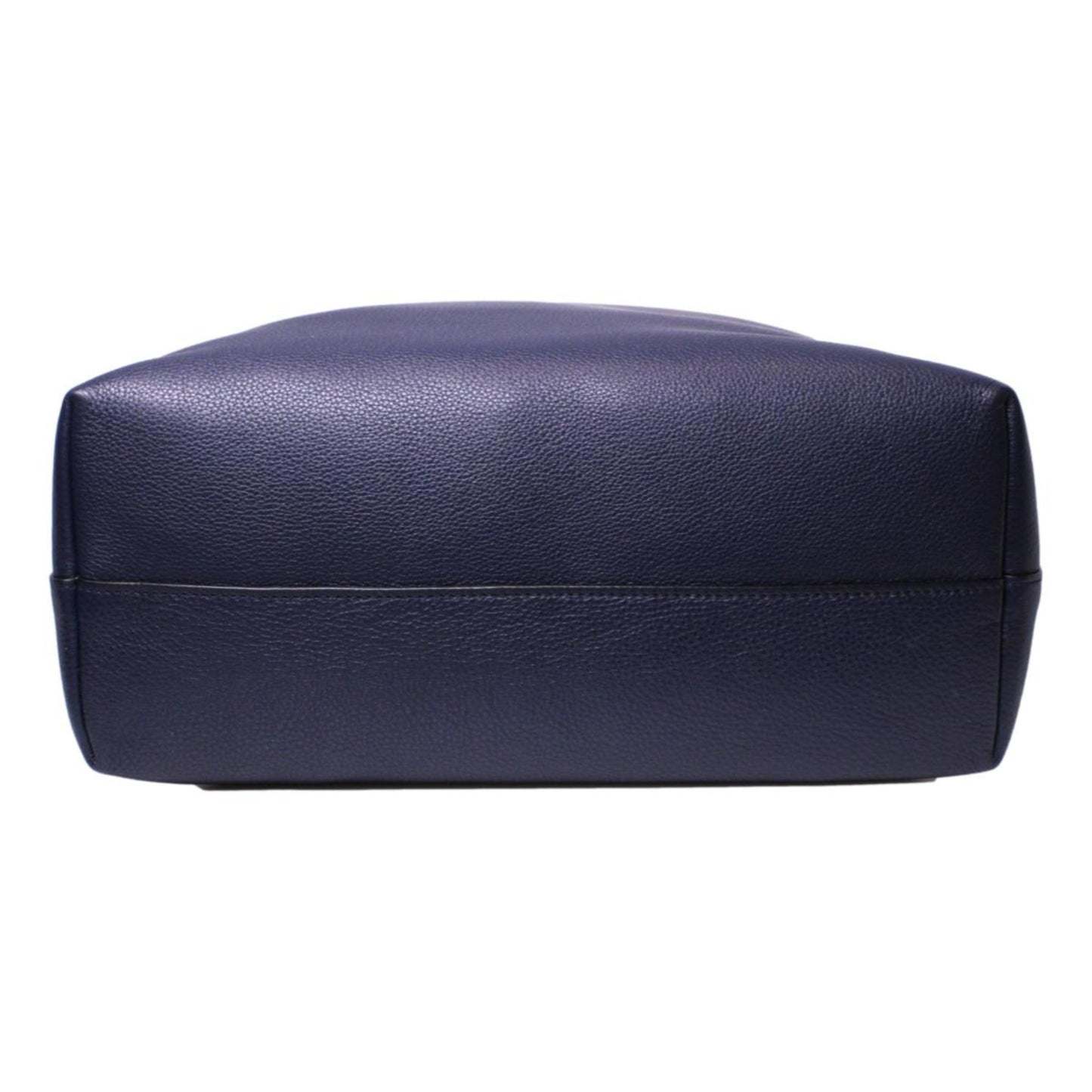 Prada Navy Blue Vitello Phenix Leather Shopping Tote