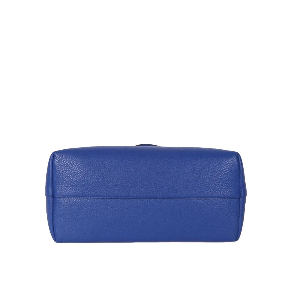 Prada Women's Royal Blue Vitello Phenix Leather Crossbody Handbag 1BA063